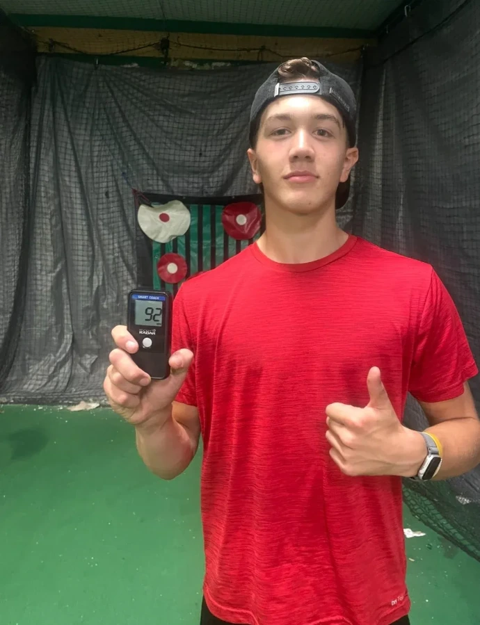 R2 client personal max throwing velo